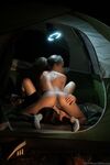 Alexis Fawx ja Cecilia Lion harrastavat seksiä teltassa
